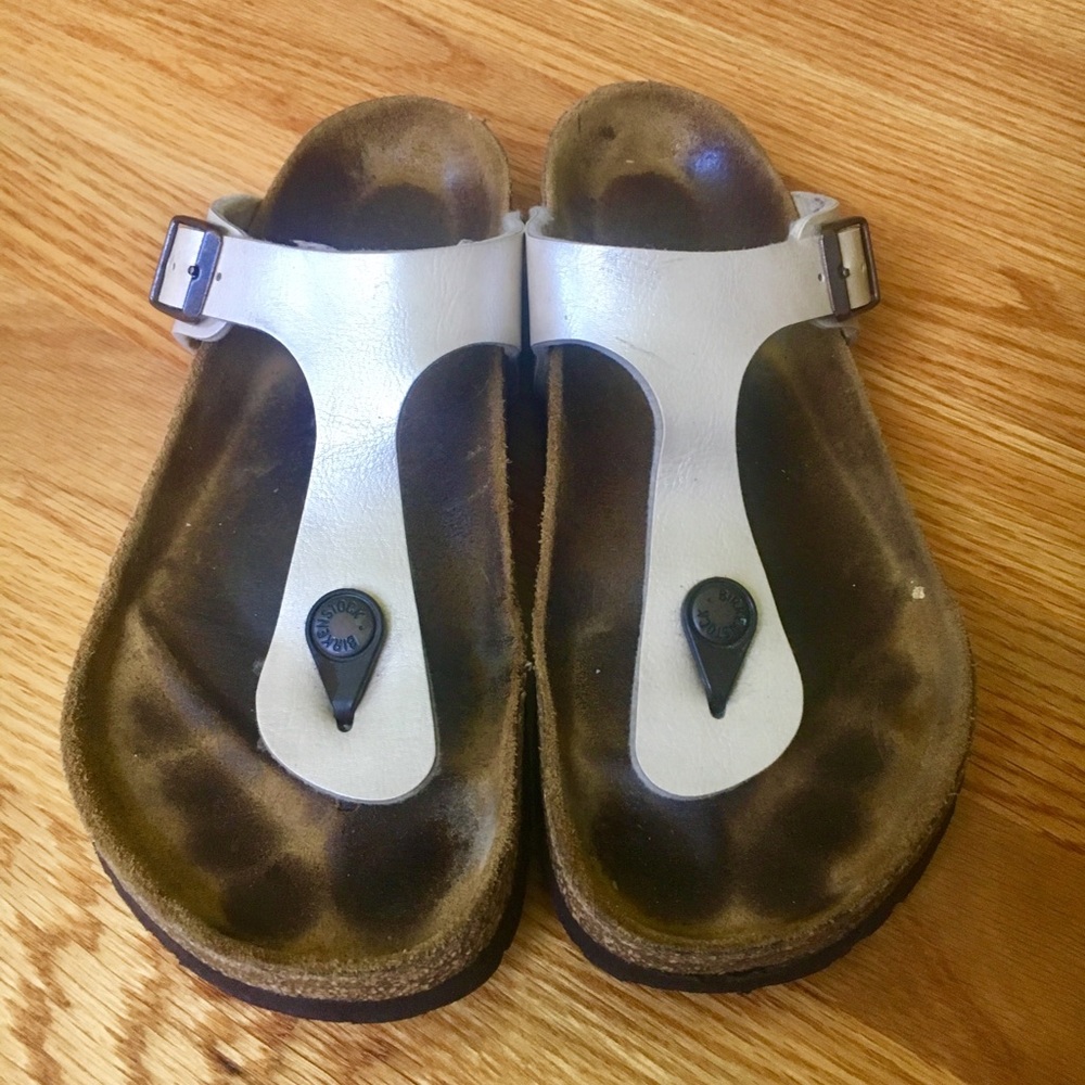 Silver glitter Birkenstocks